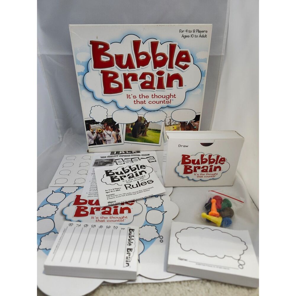 Bubble Brain Board Game – Patch Products 2006 – Complete